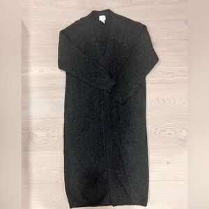 H&M Black Long Cardigan Sweater